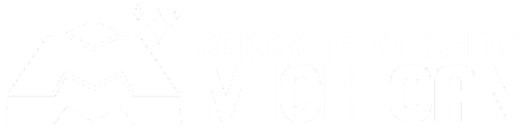 Concrete Polishing Michigan Logo White