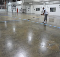 stained polished concrete